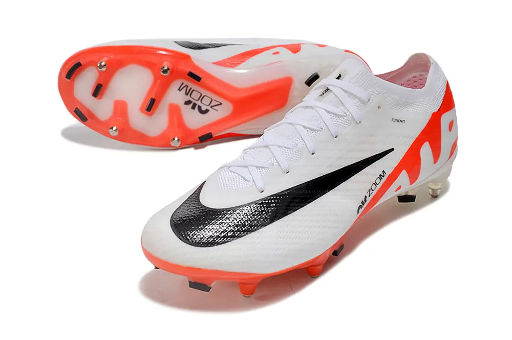 Nike Air Zoom Mercurial Vapor 15 Elite SG - White/Electric Orange/Sleek Black