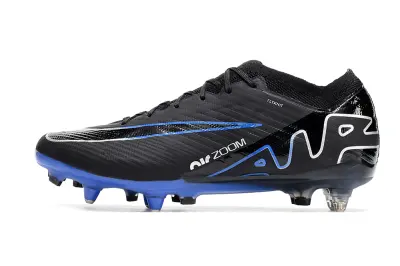 Nike Air Zoom Mercurial Vapor 15 Elite SG - Black/Electric Blue/Metallic Silver
