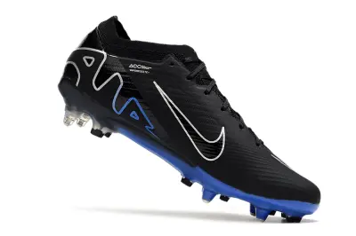 Nike Air Zoom Mercurial Vapor 15 Elite SG - Black/Electric Blue/Metallic Silver