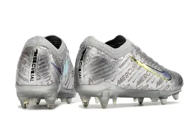 Nike Air Zoom Mercurial Vapor 15 Elite SG - Silver/Metallic Grey/Solar Yellow