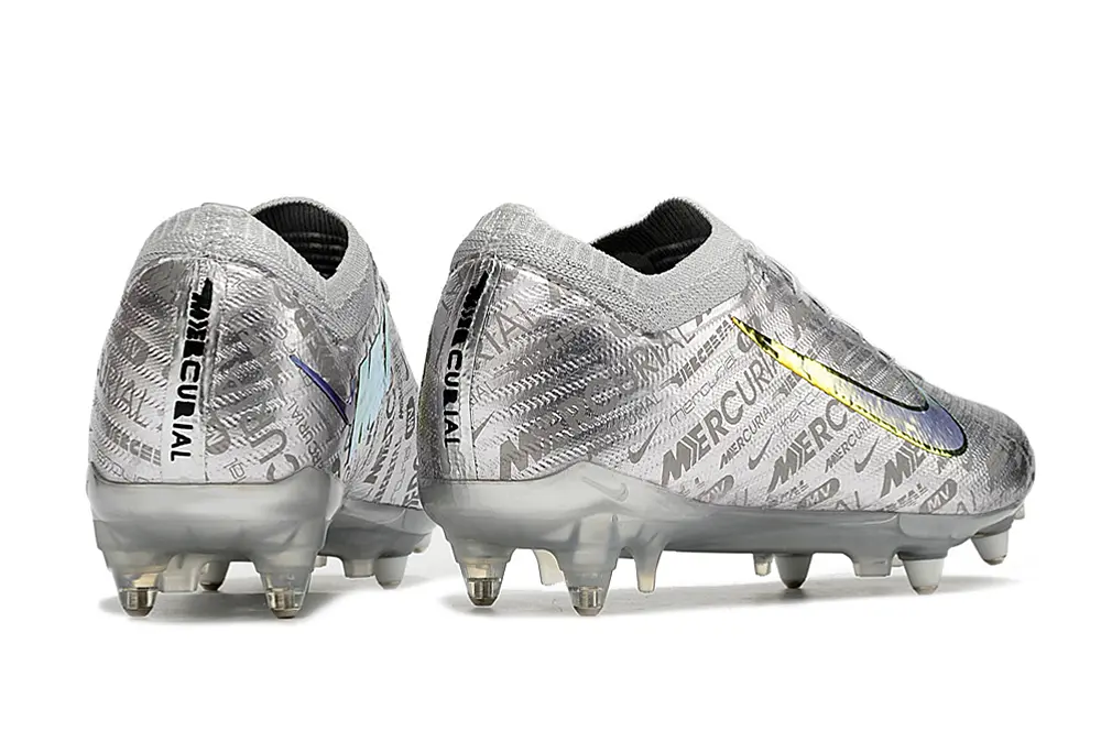 Nike Air Zoom Mercurial Vapor 15 Elite SG - Silver/Metallic Grey/Solar Yellow