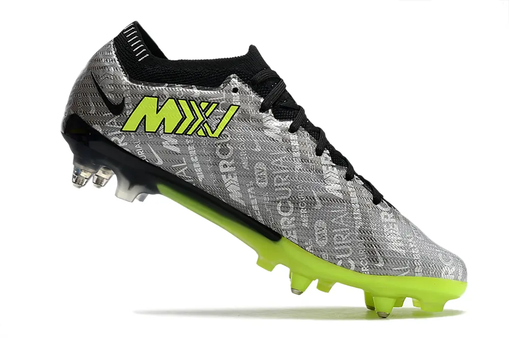 Nike Air Zoom Mercurial Vapor 15 Elite SG - Silver/Electric Green/Black