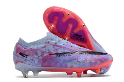Nike Air Zoom Mercurial Vapor 15 Elite SG - Blue/Pastel Purple/Coral Pink