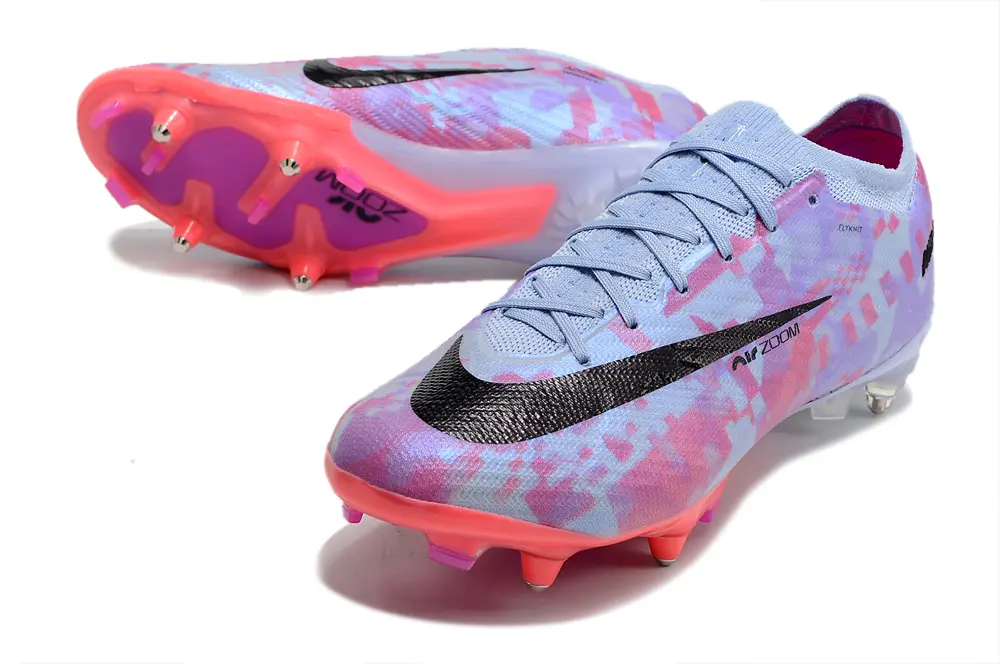 Nike Air Zoom Mercurial Vapor 15 Elite SG - Blue/Pastel Purple/Coral Pink