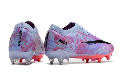 Nike Air Zoom Mercurial Vapor 15 Elite SG - Blue/Pastel Purple/Coral Pink