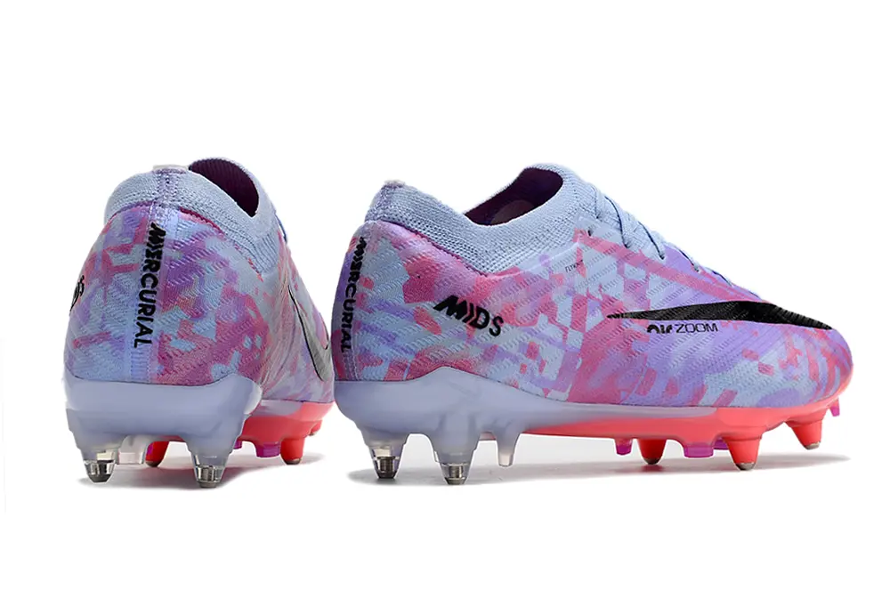 Nike Air Zoom Mercurial Vapor 15 Elite SG - Blue/Pastel Purple/Coral Pink