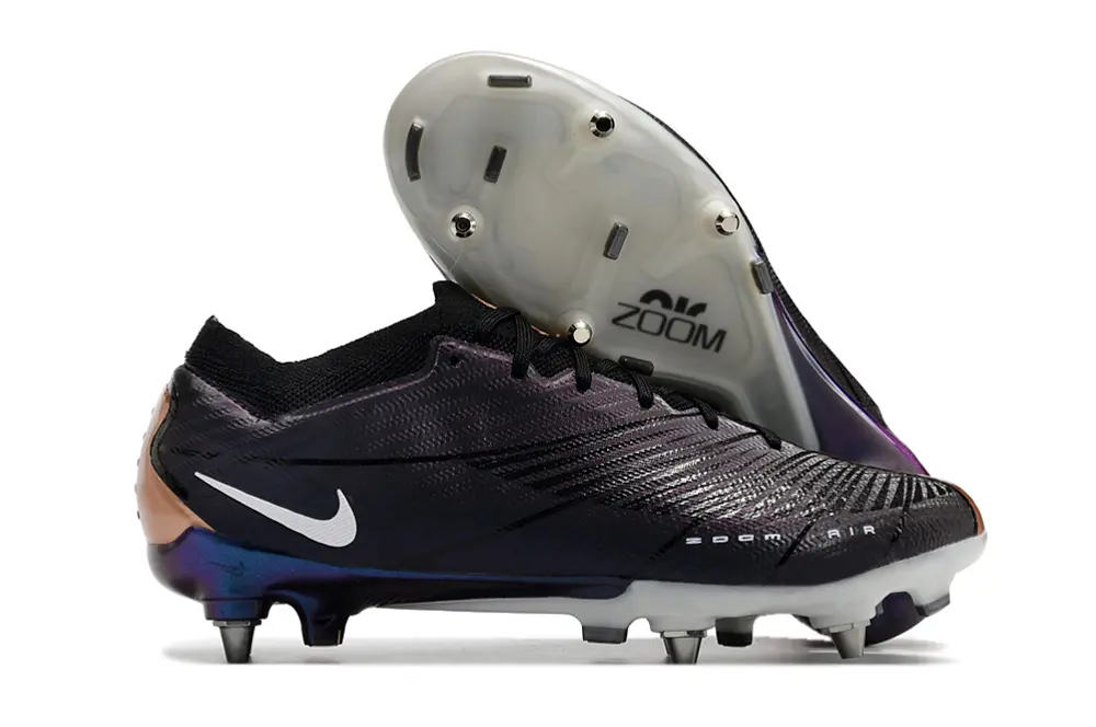Nike Air Zoom Mercurial Vapor 15 Elite SG - Black/Deep Purple/Metallic Bronze