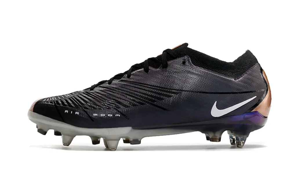 Nike Air Zoom Mercurial Vapor 15 Elite SG - Black/Deep Purple/Metallic Bronze