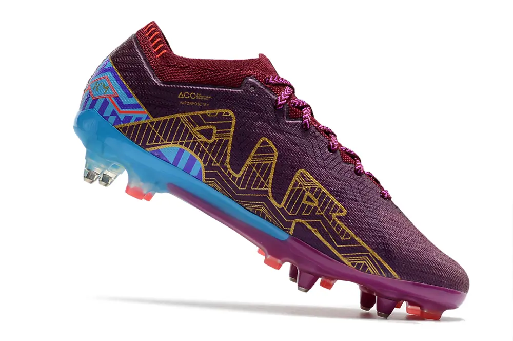 Nike Air Zoom Mercurial Vapor 15 Elite SG - Purple/Electric Blue/Gold