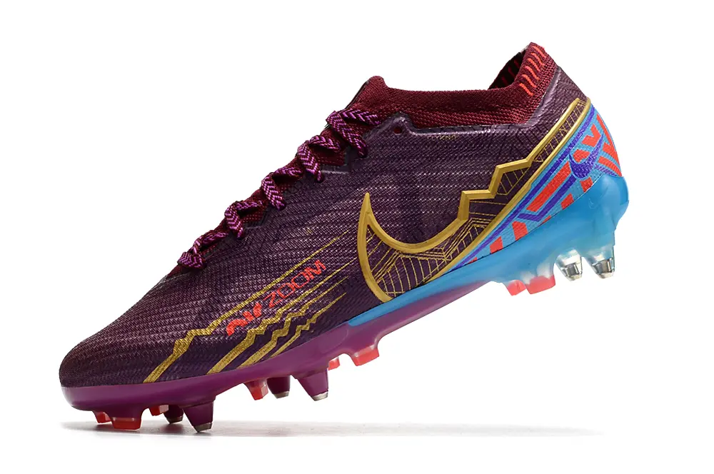 Nike Air Zoom Mercurial Vapor 15 Elite SG - Purple/Electric Blue/Gold