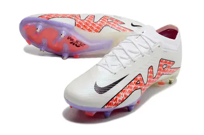 Nike Air Zoom Mercurial Vapor 15 Elite SG - White/Hot Coral/Cool Lavender