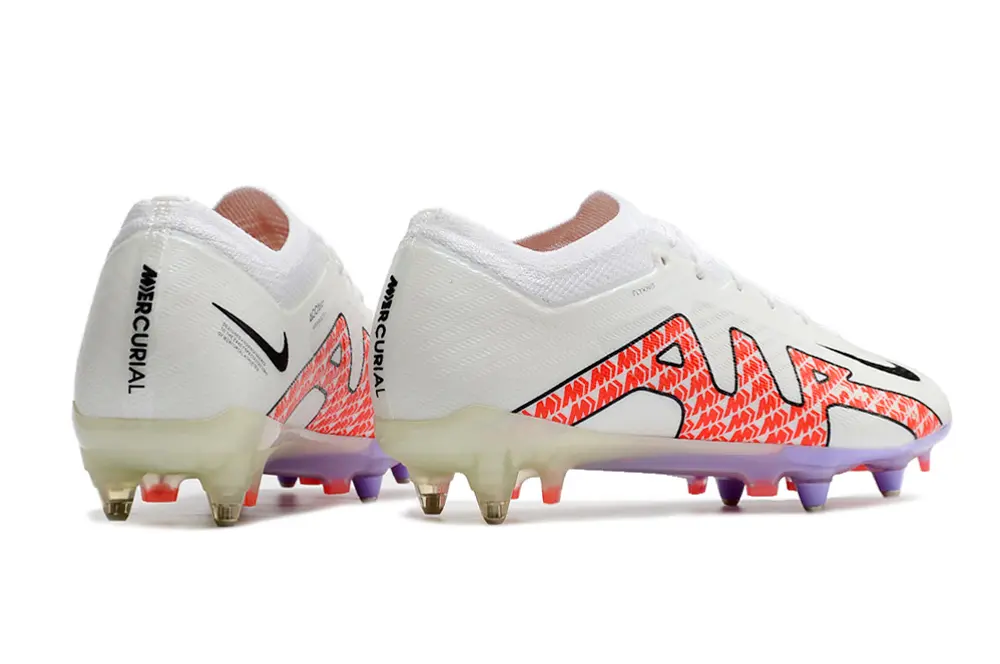 Nike Air Zoom Mercurial Vapor 15 Elite SG - White/Hot Coral/Cool Lavender