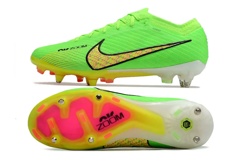 Nike Air Zoom Mercurial Vapor 15 Elite SG - Green/Vibrant Lime/Neon Pink