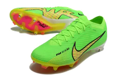 Nike Air Zoom Mercurial Vapor 15 Elite SG - Green/Vibrant Lime/Neon Pink