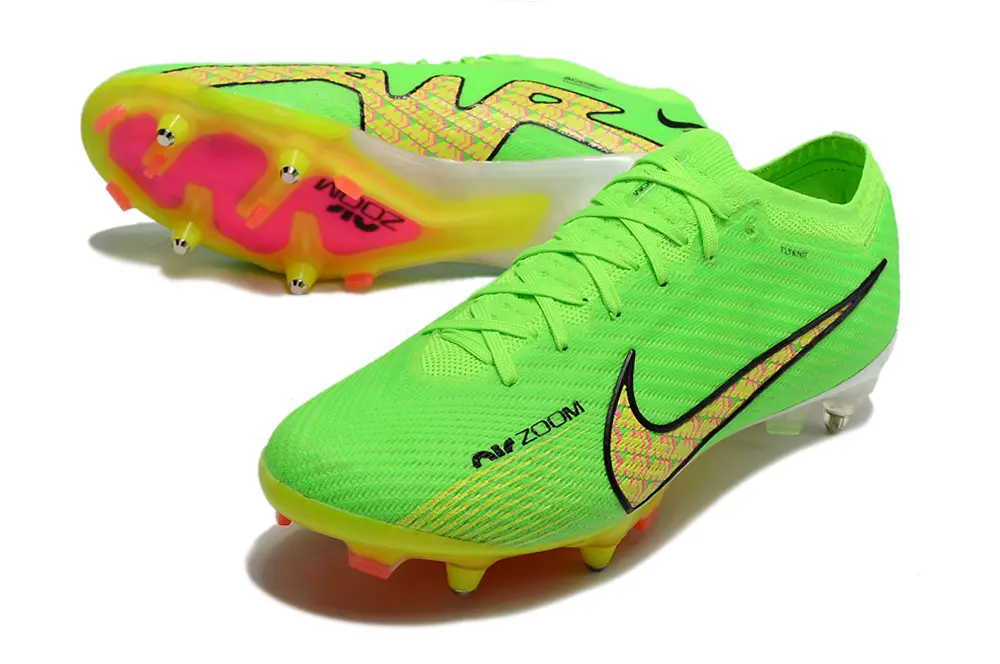 Nike Air Zoom Mercurial Vapor 15 Elite SG - Green/Vibrant Lime/Neon Pink