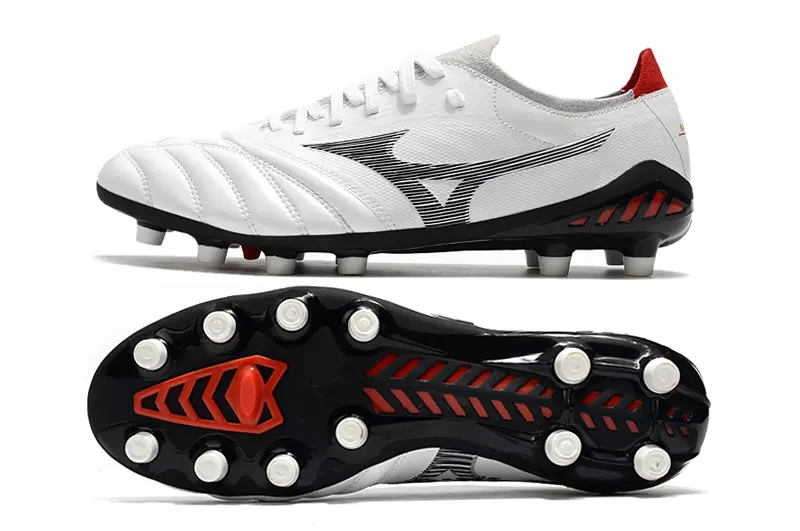 Mizuno Morelia Neo 3 Beta FG - White/Crimson Red/Jet Black
