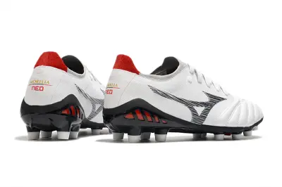 Mizuno Morelia Neo 3 Beta FG - White/Crimson Red/Jet Black