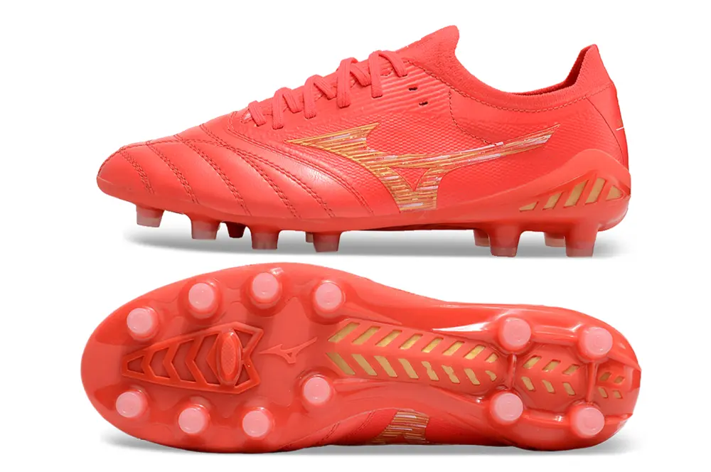 Mizuno Morelia Neo 3 Beta FG - Red/Bright Coral/Golden Highlight