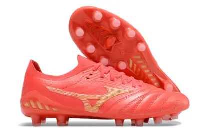 Mizuno Morelia Neo 3 Beta FG - Red/Bright Coral/Golden Highlight