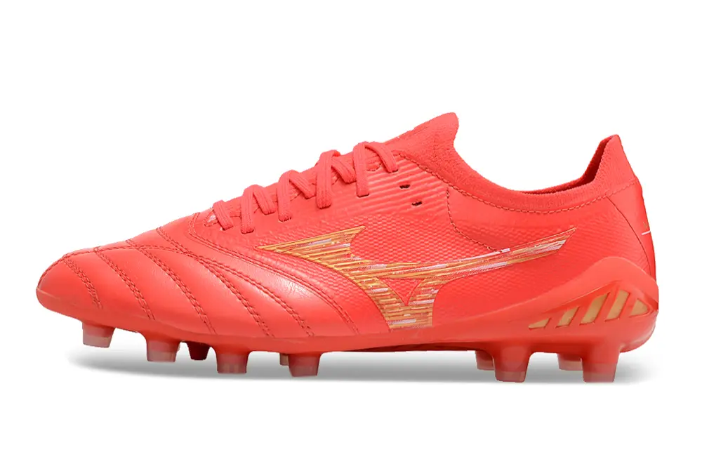Mizuno Morelia Neo 3 Beta FG - Red/Bright Coral/Golden Highlight