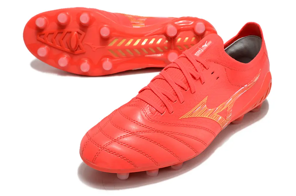 Mizuno Morelia Neo 3 Beta FG - Red/Bright Coral/Golden Highlight