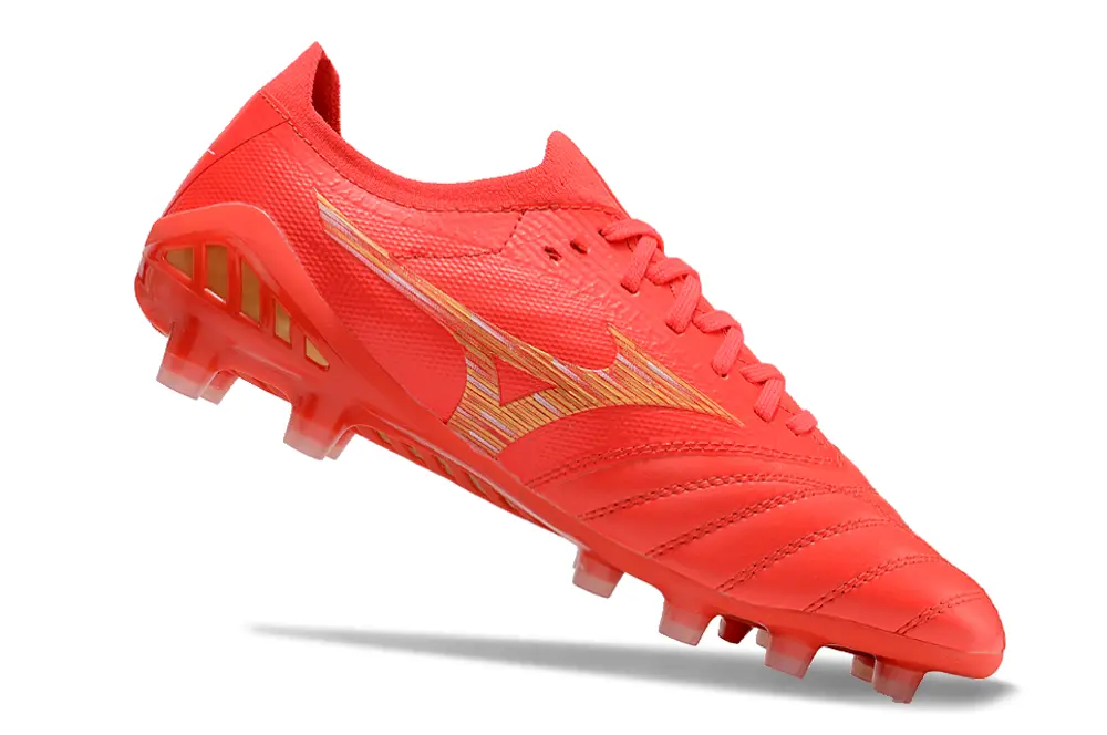 Mizuno Morelia Neo 3 Beta FG - Red/Bright Coral/Golden Highlight
