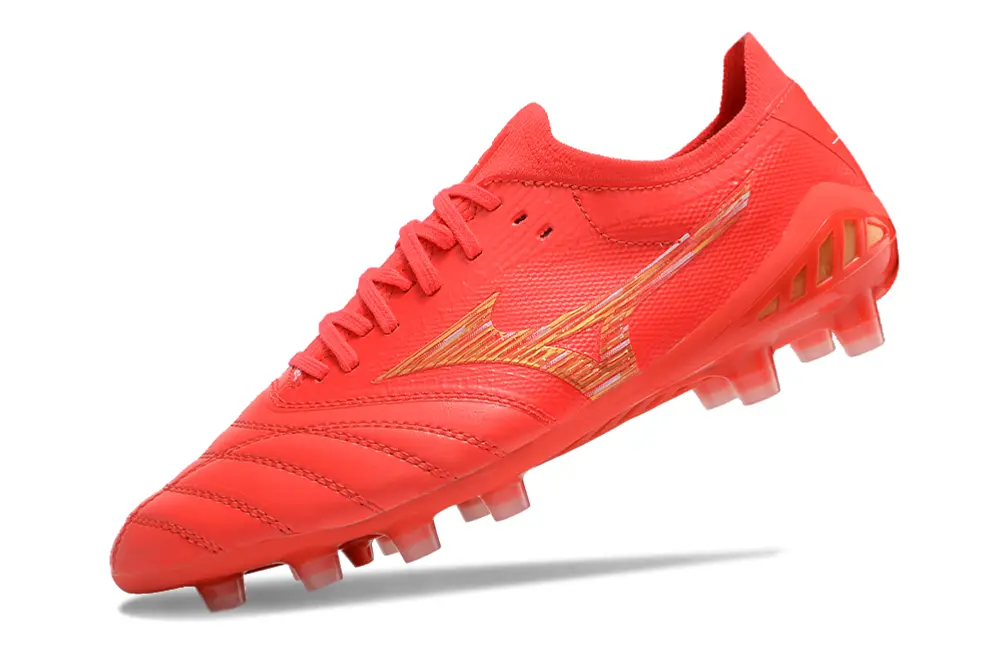 Mizuno Morelia Neo 3 Beta FG - Red/Bright Coral/Golden Highlight