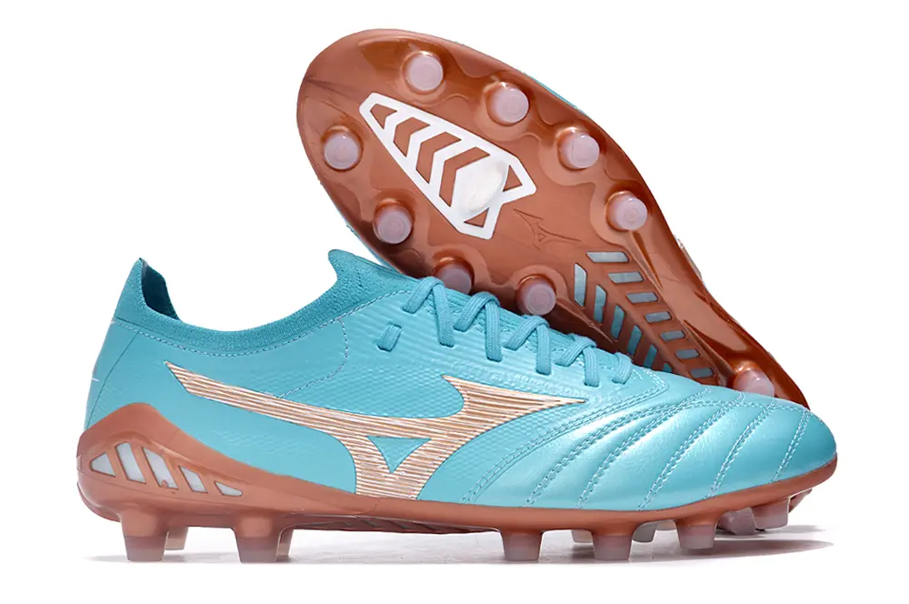 Mizuno Morelia Neo 3 Beta FG - Aqua/Copper/Light Blue