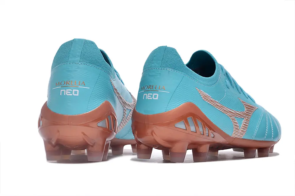 Mizuno Morelia Neo 3 Beta FG - Aqua/Copper/Light Blue