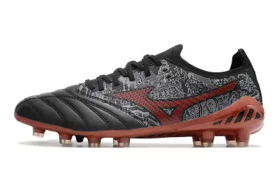 Mizuno Morelia Neo 3 Beta FG - Black/Crimson Red/Slate Gray