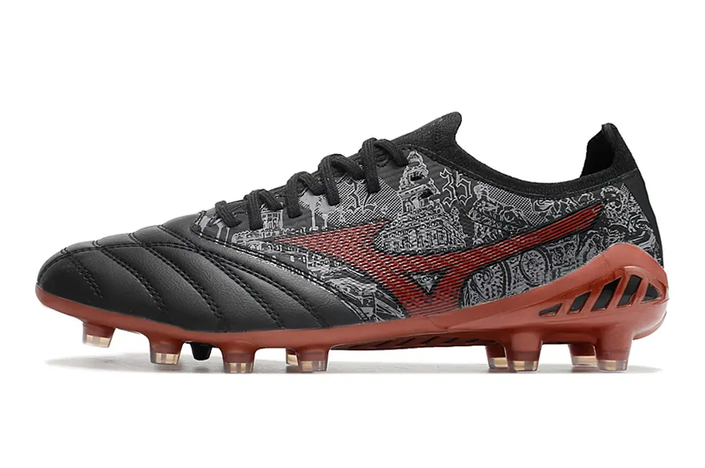 Mizuno Morelia Neo 3 Beta FG - Black/Crimson Red/Slate Gray