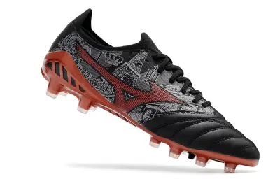 Mizuno Morelia Neo 3 Beta FG - Black/Crimson Red/Slate Gray
