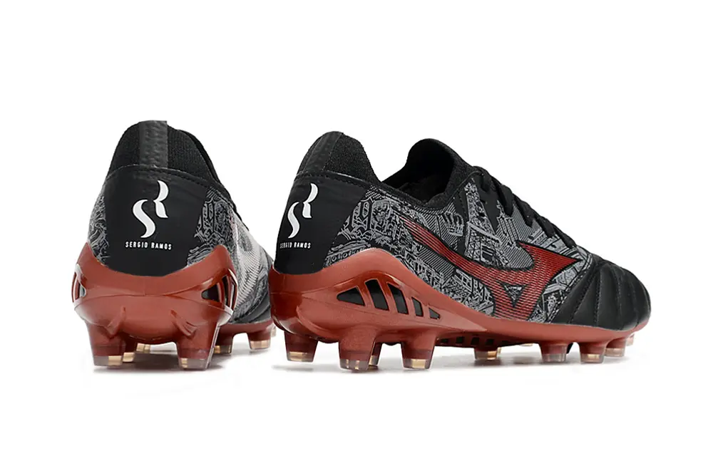 Mizuno Morelia Neo 3 Beta FG - Black/Crimson Red/Slate Gray