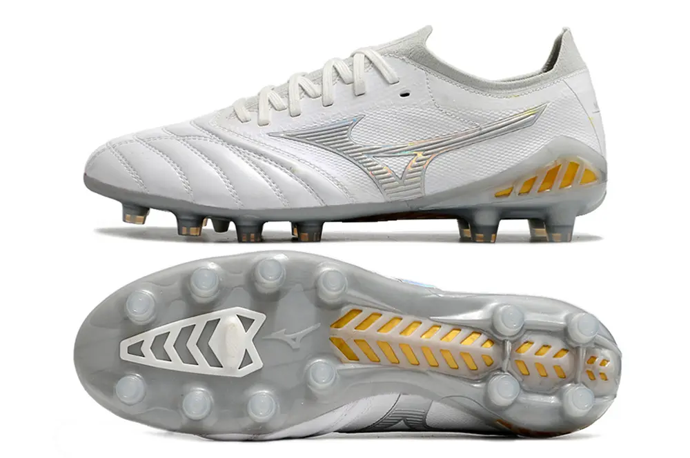 Mizuno Morelia Neo 3 Beta FG - White/Silver Mint/Golden Glow