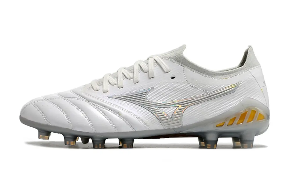 Mizuno Morelia Neo 3 Beta FG - White/Silver Mint/Golden Glow
