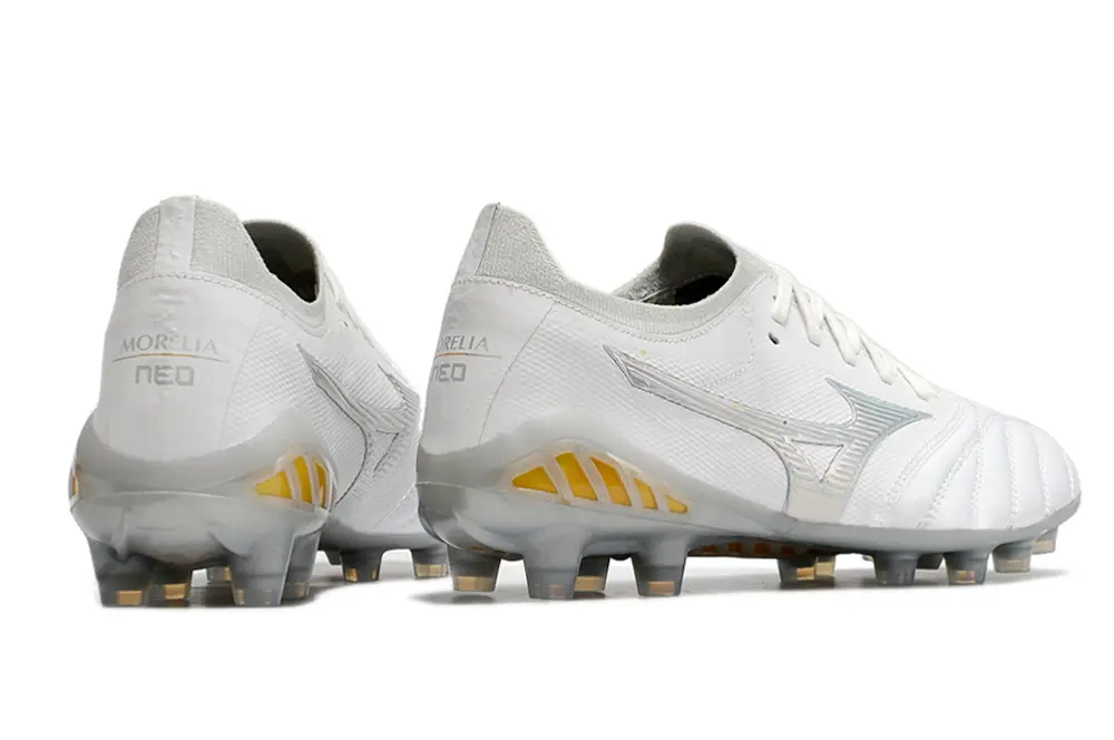 Mizuno Morelia Neo 3 Beta FG - White/Silver Mint/Golden Glow