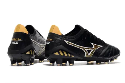 Mizuno Morelia Neo 3 Beta FG - Black/Gold/Black