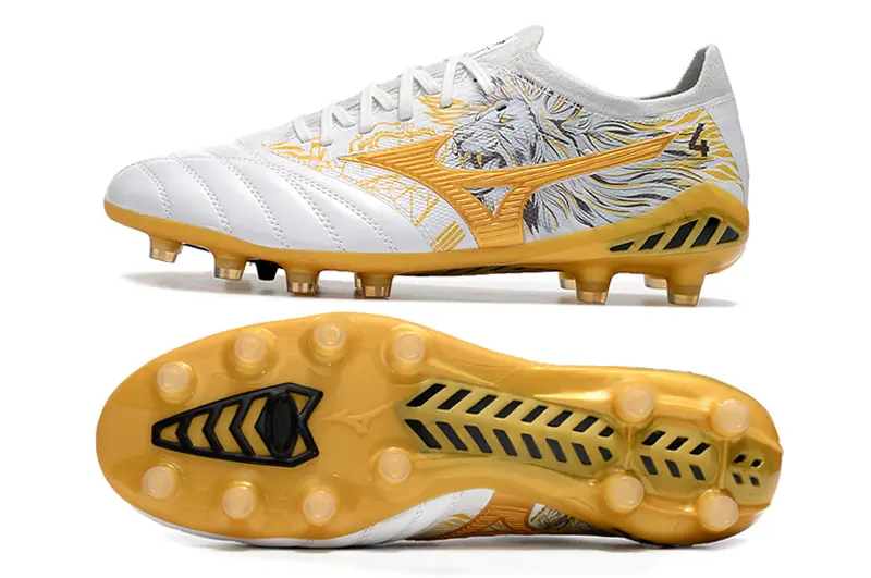 Mizuno Morelia Neo 3 Beta FG - White/Golden Yellow/Graphite Grey