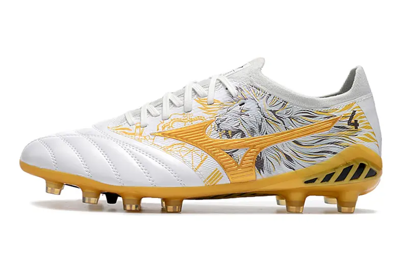 Mizuno Morelia Neo 3 Beta FG - White/Golden Yellow/Graphite Grey