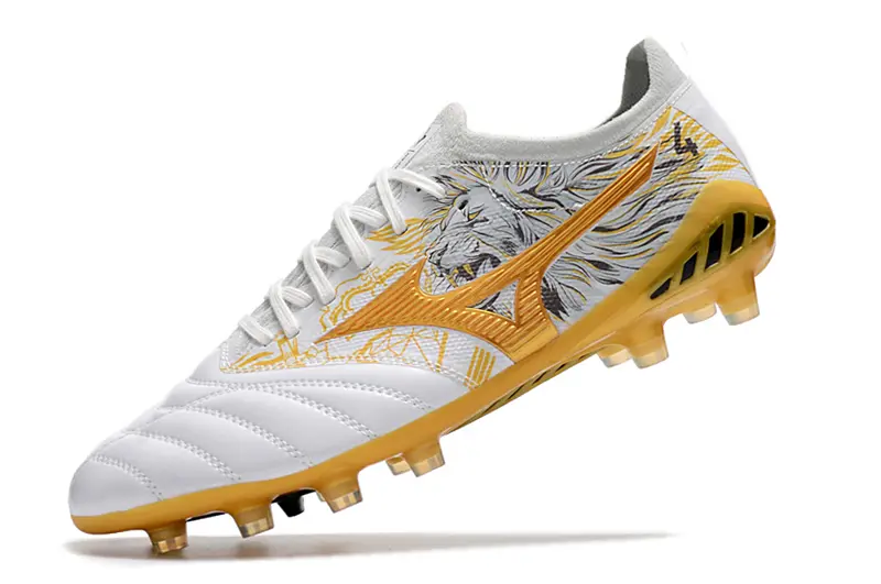 Mizuno Morelia Neo 3 Beta FG - White/Golden Yellow/Graphite Grey