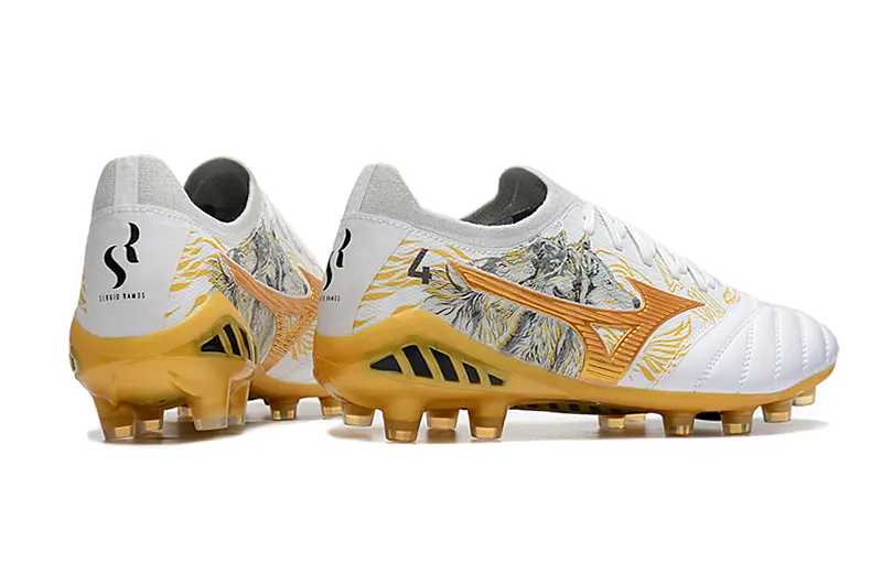 Mizuno Morelia Neo 3 Beta FG - White/Golden Yellow/Graphite Grey