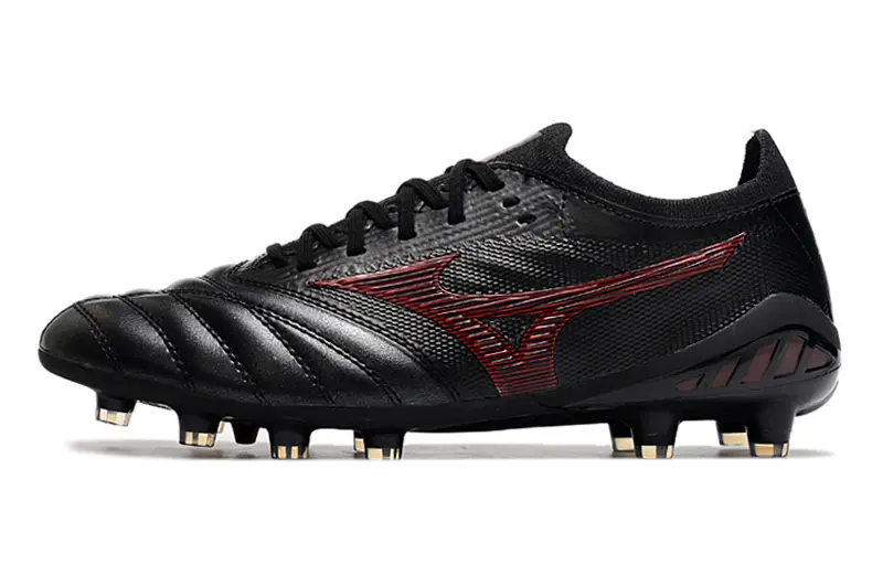 Mizuno Morelia Neo 3 Beta FG - Black/Crimson Red/Dark Charcoal