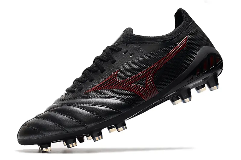 Mizuno Morelia Neo 3 Beta FG - Black/Crimson Red/Dark Charcoal