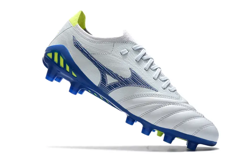 Mizuno Morelia Neo 3 Beta FG - White/Electric Blue/Lime Green