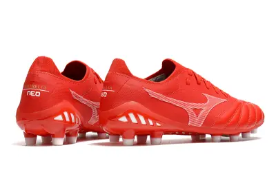 Mizuno Morelia Neo 3 Beta FG - Red/Fiery Red/Crimson Blaze