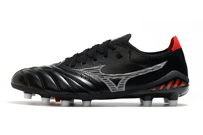Mizuno Morelia Neo 3 Beta FG - Black/Fiery Red/Charcoal Grey