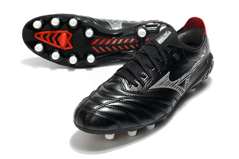 Mizuno Morelia Neo 3 Beta FG - Black/Fiery Red/Charcoal Grey