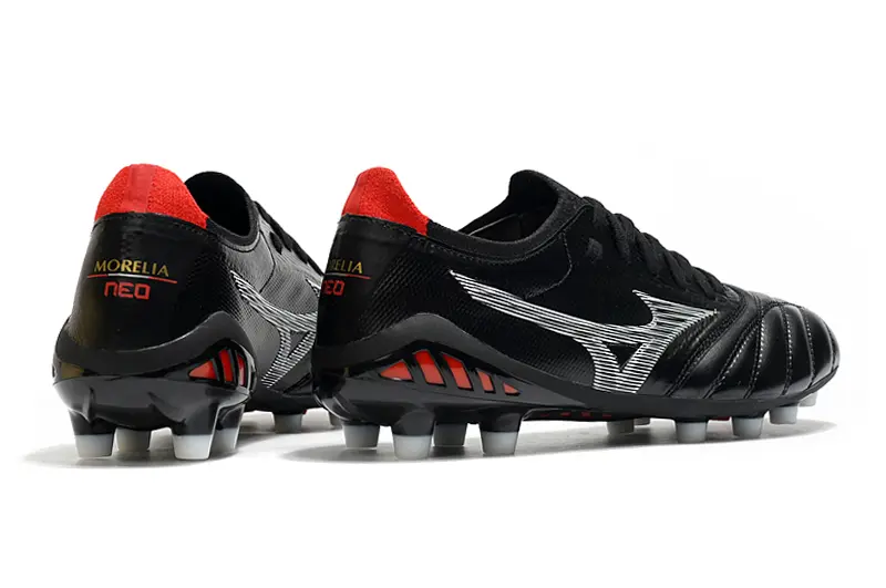 Mizuno Morelia Neo 3 Beta FG - Black/Fiery Red/Charcoal Grey