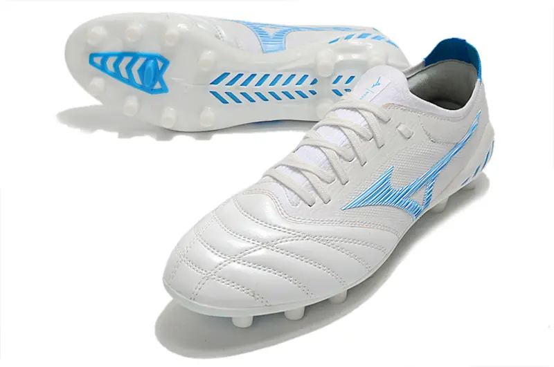 Mizuno Morelia Neo 3 Beta FG - White/Sky Blue/Crystal Blue