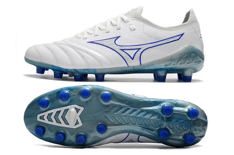 Mizuno Morelia Neo 3 Beta FG - White/Bold Blue/Soft Grey